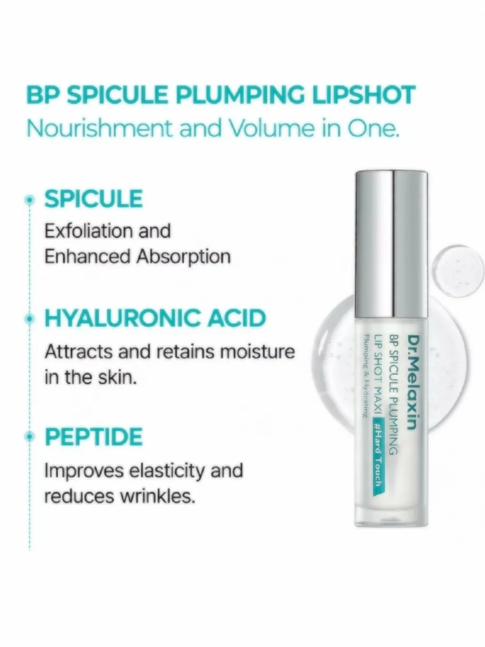 Dr.Melaxin BP Spicule Plumping Lip Shot Maxi - Clear